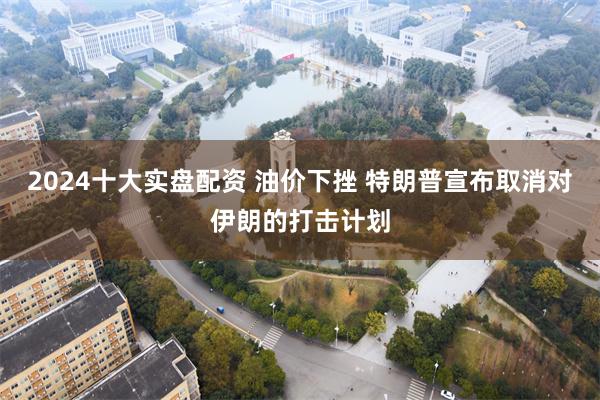 2024十大实盘配资 油价下挫 特朗普宣布取消对伊朗的打击计划