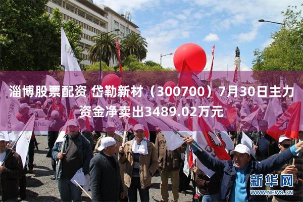 淄博股票配资 岱勒新材（300700）7月30日主力资金净卖出3489.02万元