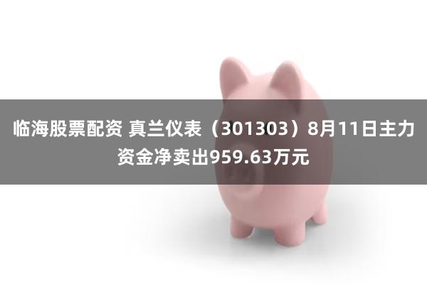 临海股票配资 真兰仪表（301303）8月11日主力资金净卖出959.63万元
