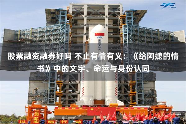 股票融资融券好吗 不止有情有义：《给阿嬷的情书》中的文字、命运与身份认同