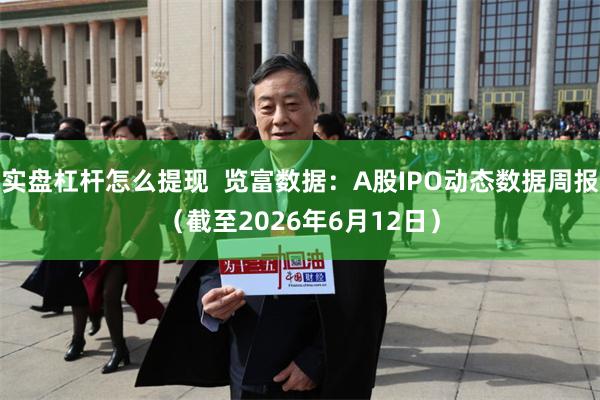 实盘杠杆怎么提现  览富数据：A股IPO动态数据周报（截至2026年6月12日）
