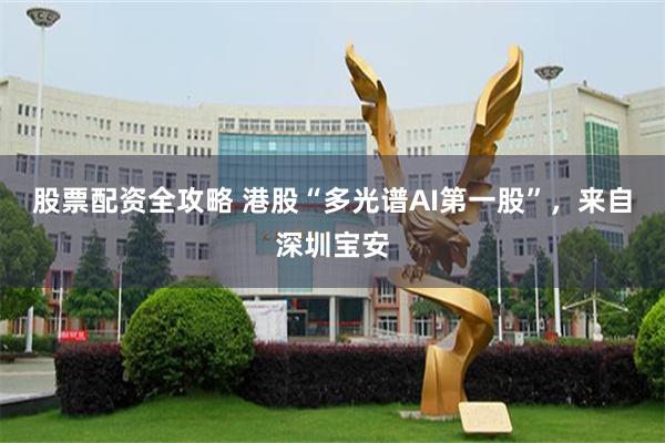 股票配资全攻略 港股“多光谱AI第一股”,来自深圳宝安