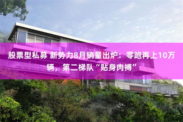 股票型私募 新势力8月销量出炉：零跑再上10万辆，第二梯队“贴身肉搏”